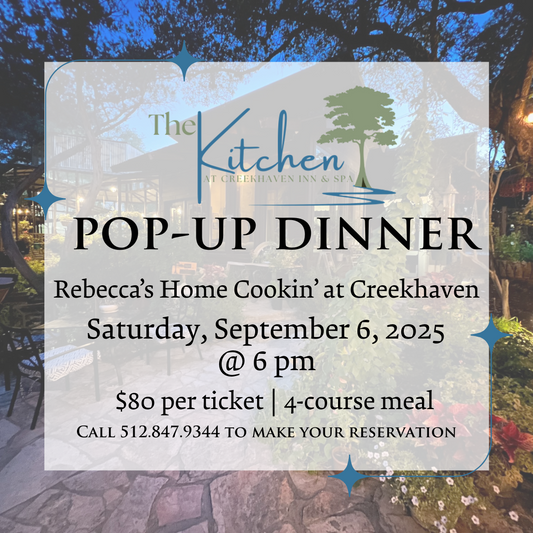 Pop-Up Dinner September 6, 2025